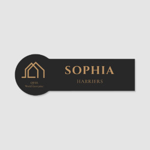 Etiqueta De Nome Marcas de logotipo personalizadas para corretores 