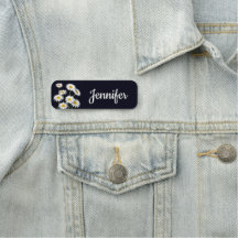 Margaridas Amarelas e Brancas em Preto