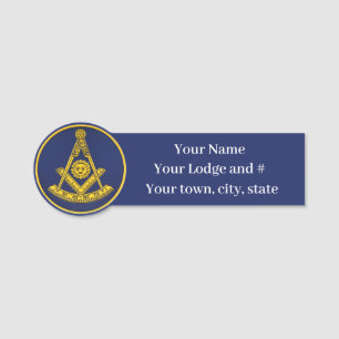 Etiqueta De Nome Masonaria Mestra Freemason Masonic
