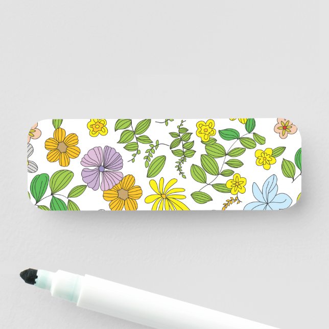 Etiqueta De Nome Meu Design de Flor (In Situ)