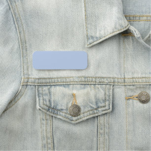 Etiqueta de Nome Minimalista Azul Céu Suave