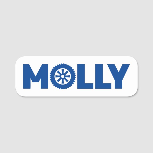 Etiqueta De Nome Molly Petrol Head (Frente)