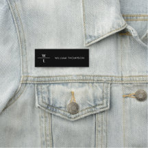 Monograma preto elegante e moderno