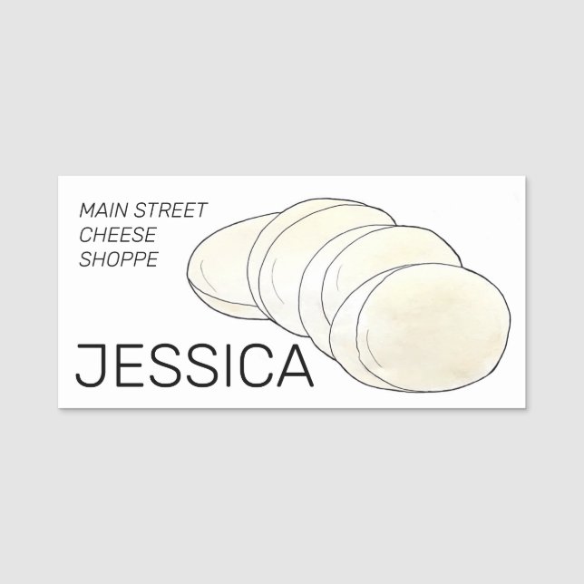 Etiqueta De Nome Mozzarella Queijo Compre Queijo Congueiro Comida L (Frente)