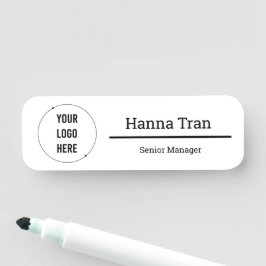 Etiqueta De Nome Negócios justificados