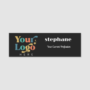 Etiqueta De Nome Nome do funcionário da empresa de logotipo comerci