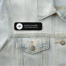 Etiqueta De Nome Nome do logotipo da empresa personalizado Na moda 