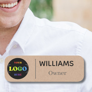 Etiqueta De Nome Nome do pino de segurança Logotipo personalizado m