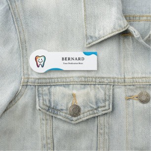Etiqueta De Nome Nome e logotipo personalizados do funcionário