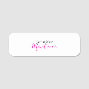 Etiqueta De Nome Nome minimalista moderno elegante profissional