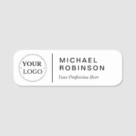 Etiqueta De Nome Nome Moderno, Logotipo E Título