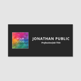 Etiqueta De Nome Nome personalizado Modelo de logotipo da empresa