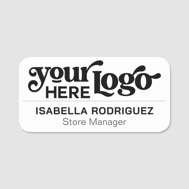 Etiqueta De Nome Nome profissional do Funcionarios de Funcionário d (Frente)