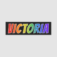 Nome "VICTORIA": Coloração do arco-íris do