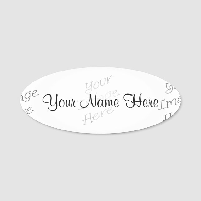 Etiqueta De Nome Novos Itens Personalizáveis (Frente)