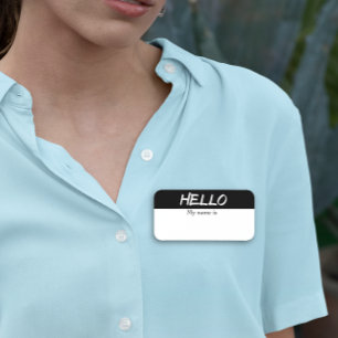 Etiqueta De Nome Olá de apagar a seco personalizável reutilizável m