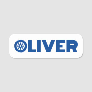 Etiqueta De Nome Oliver Petrol Head