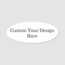Oval personalizado promocional simples seu logotip