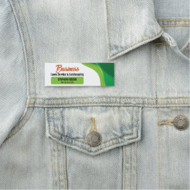 Etiqueta De Nome Paisagem Verde e Laranja do Ministério Público