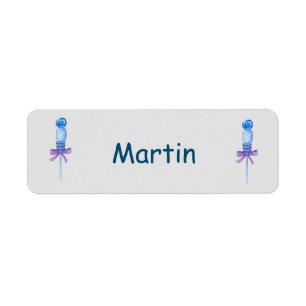 Etiqueta de nome para crianças doces