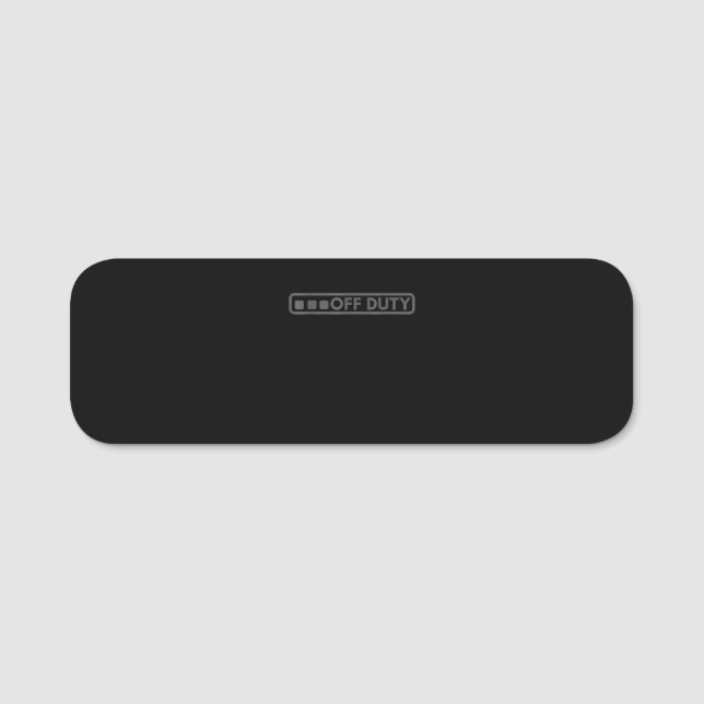 Etiqueta De Nome Perfeito Para Polícia Do Exército Policial (Frente)