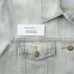 Etiqueta de Nome Personalizada 3X1.2 Estilo Simple