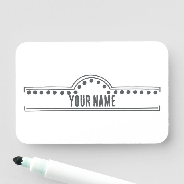 Etiqueta de Nome Personalizada – Arco Doodle (In Situ)