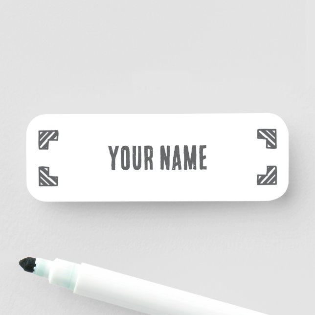 Etiqueta de Nome Personalizada – Parênteses de Can (In Situ)