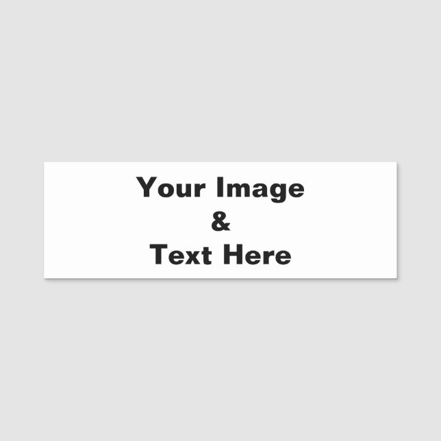 Etiqueta De Nome Personalizada Personalizada Sua Própria Foto (Frente)