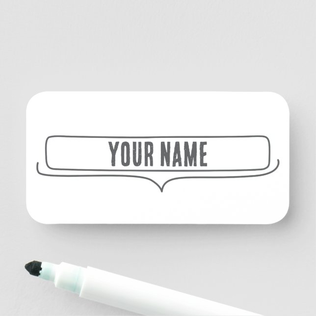 Etiqueta de Nome Personalizada – Quadro de Fala (In Situ)