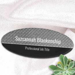 Etiqueta de nome personalizado da Placa de Diamant