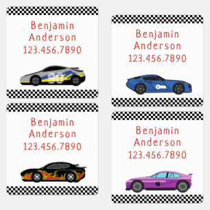 Etiqueta de Nome Personalizado do Race Care legal
