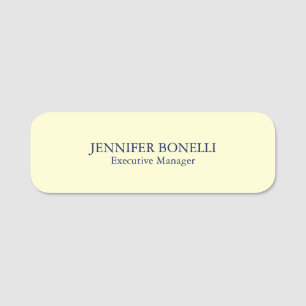 Etiqueta De Nome Personalizado minimalista adicione seu nome cor cr