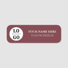 Etiqueta de Nome Personalizado para Funcionário