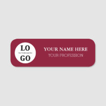 Etiqueta de Nome Personalizado para Funcionário