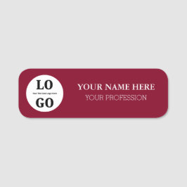 Etiqueta de Nome Personalizado para Funcionário