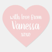 Etiqueta de Nome Personalizado Rosa