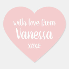 Etiqueta de Nome Personalizado Rosa