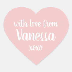 Etiqueta de Nome Personalizado Rosa