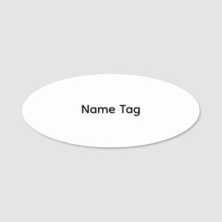 Etiqueta De Nome Personalizado Simples | Placa Clássica de Nome