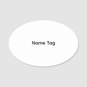 Etiqueta De Nome Personalizado Simples Placa de Identificação Clá