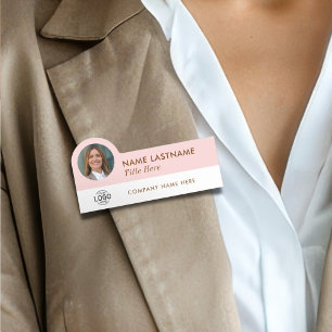 Etiqueta De Nome Personalizado Título de Foto Título do Logotipo Es