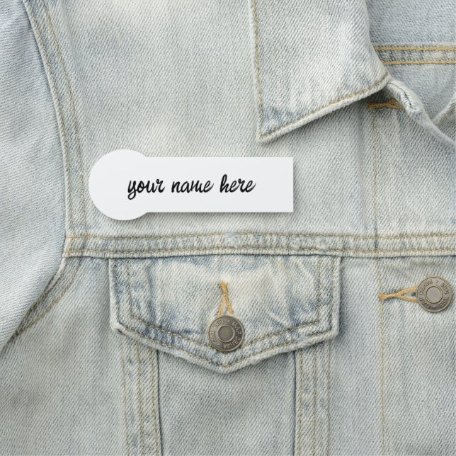 Etiqueta De Nome Personalizar ou personalizar (In Situ)