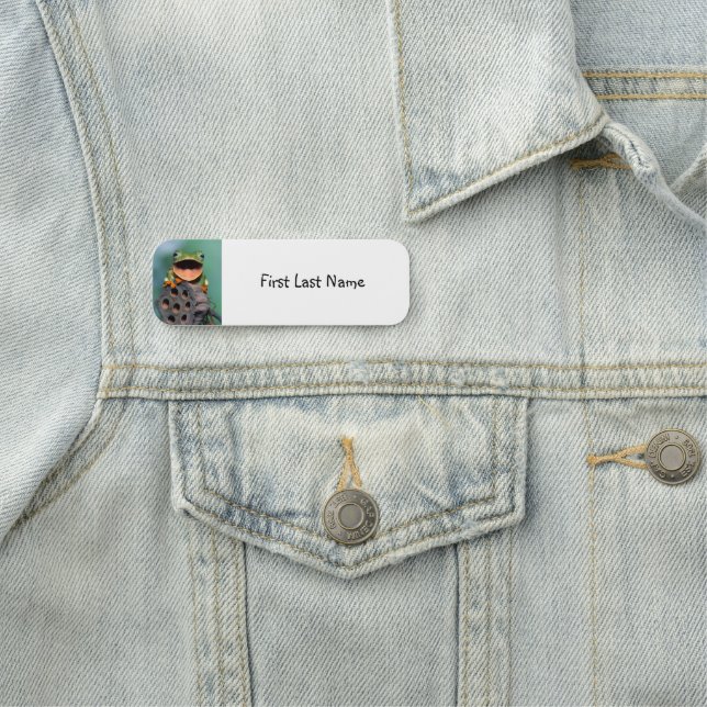 Etiqueta De Nome Personalize esta Natureza Animal Sapo Sorridente (In Situ)