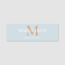 Etiqueta De Nome Personalized Name Monogram