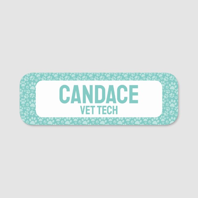 Etiqueta De Nome Pet Business (Frente)