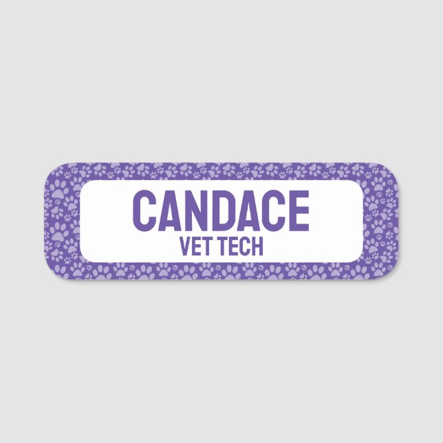 Etiqueta De Nome Pet Business (Frente)