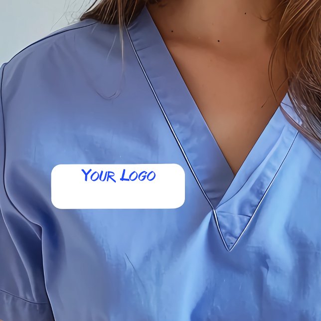 Etiqueta De Nome Pincel Atômico Personalizável para Negócios Novo F (Criador carregado)