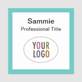 Etiqueta De Nome Pino Magnético do Logotipo do Crachá com Nome ao Q