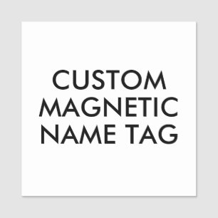Etiqueta De Nome Placa de Identificação Magnética Personalizada 2"